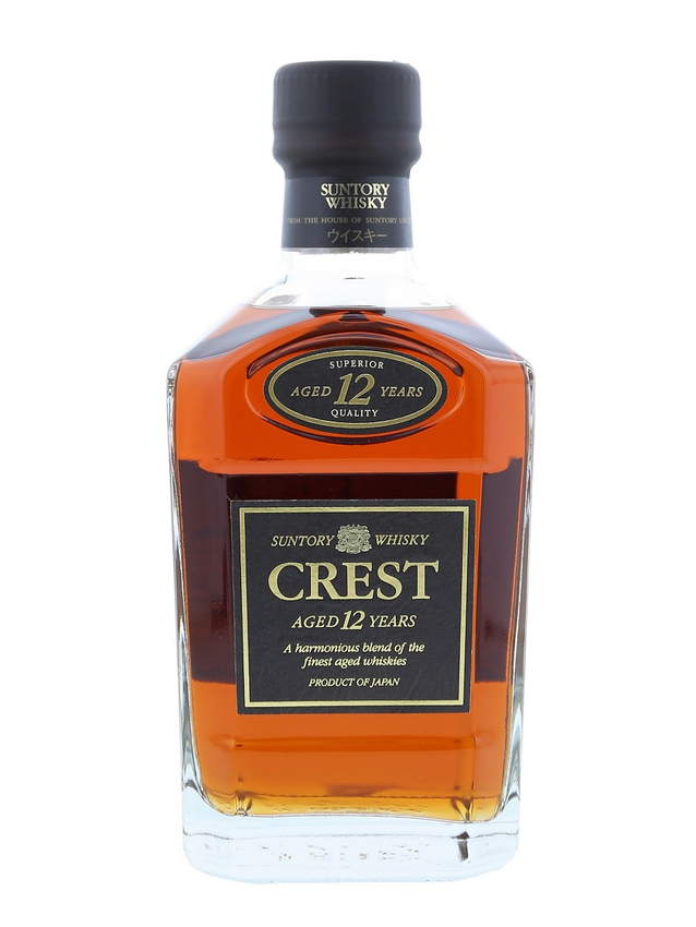 Suntory Crest Blended Whisky 12 Year Square Bottle 75cl / 43