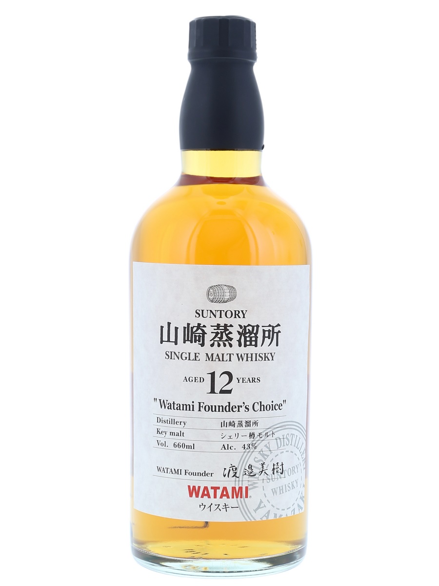 三得利 山崎蒸馏所 12年 单一麦芽威士忌 Watami Founder's Bottle (没有盒子) 660ml / 43%