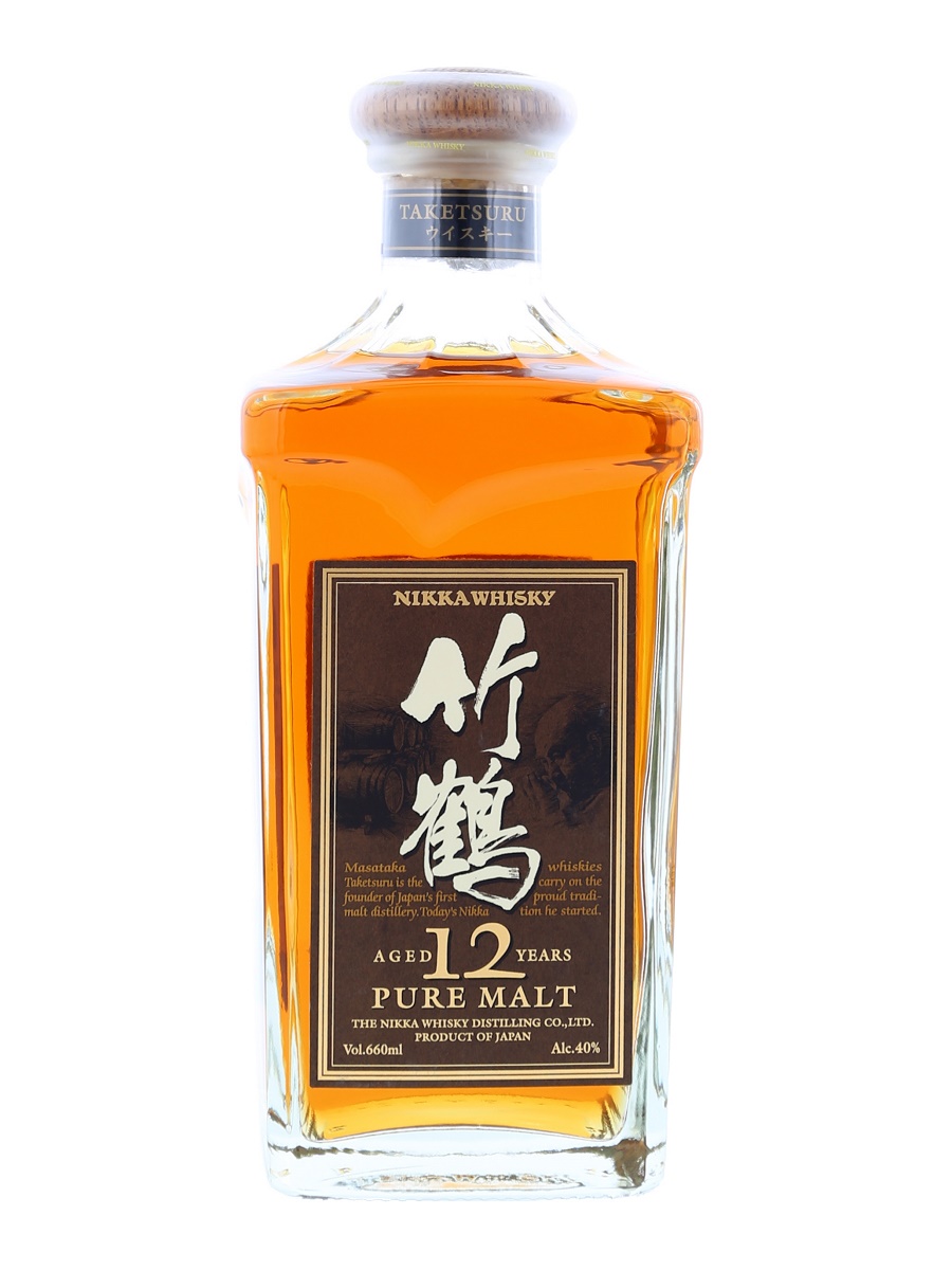 一甲 竹鶴 12年 纯麦芽威士忌 Square瓶子 660ml / 40% - Kabukiwhisky Buy Japanese whisky