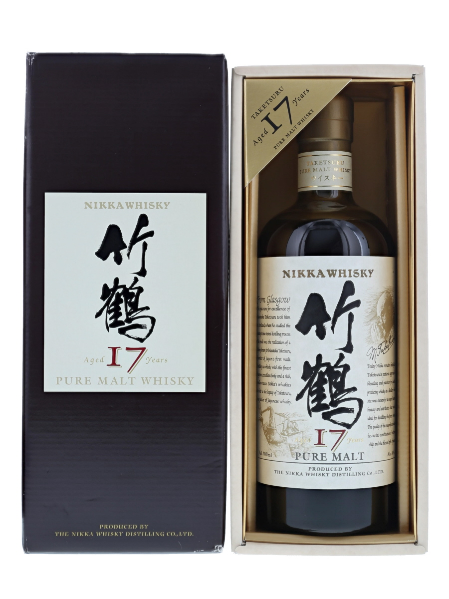 一甲竹鶴17年纯麦芽威士忌旧瓶子700ml / 43% - 歌舞伎威士忌ー网上购买