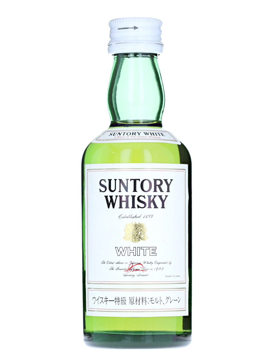 Suntory White Blended Whisky Miniature Bottle Bot. Pre 1989 5cl / 40% ...