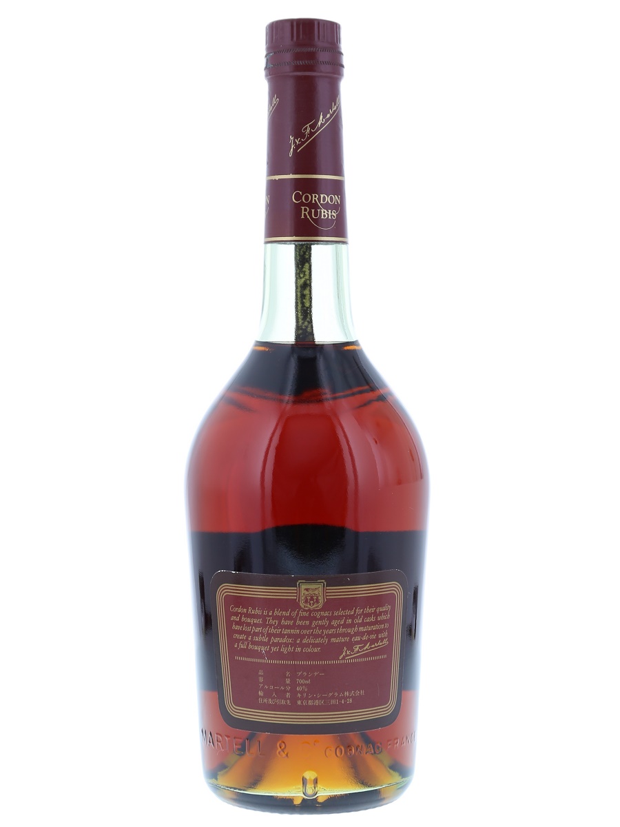 Martell Cordon Rubis Cognac 70cl / 40% Back